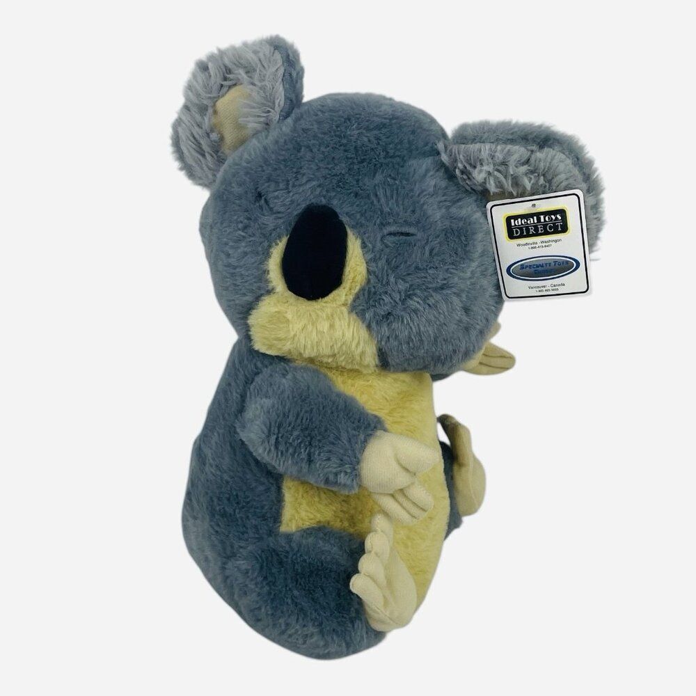 NWT Ideal Toys 15" Koala Bear Plush Stuffed Animal Soft Fuzzy Sleeping Cute Toy
